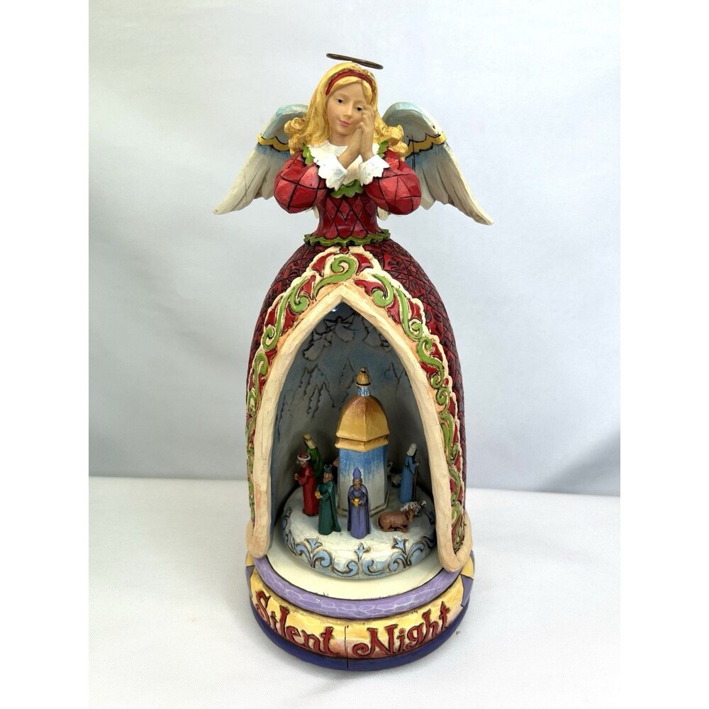 Jim Shore Silent Night Angel Nativity Scene #4006648 Musical 2006
